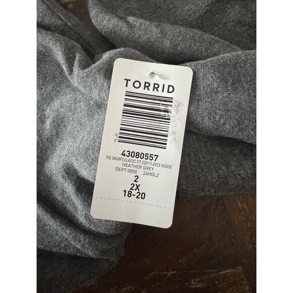 Torrid 2x Smurfs Hoodie Women’s Christmas Sweatshirt Holiday Smurfette Red - Picture 6 of 7